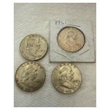 1951-1957 Benjamin Franklin Half Dollars