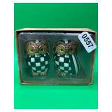 MacKenzie-Childs Owl Salt and Pepper Set