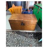 Wooden Storage Chest With Metal Latch