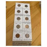 10 Netherlands Dutch One Duit Coins