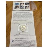 Apollo 11 Moon Landing Coin and Stamp Set