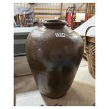 17ï¿½ Brown Glazed Ceramic Vase