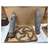 Vintage Gears with Wooden Components