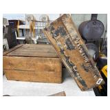 Two Wooden Crates, 22 Inches Wide