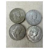 1952 Benjamin Franklin Half Dollars Lot