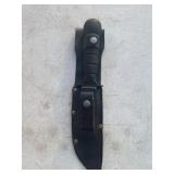 Survival Knife with Sheath and Compass