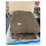 Brown Fabric Sleeping Bag with Embroidery