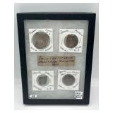 4 Spanish Mexican Shipwreck Coins