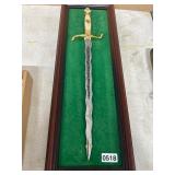 Decorative Stainless Steel Sword, 25"