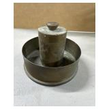Trench Art Metal Object, 7-Inch Diameter