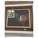 Framed Still Life Painting, 27x24"