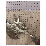 Metallic Gold-Tone Dragon Wall Art