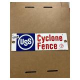 USS Cyclone Fence Advertising Sign