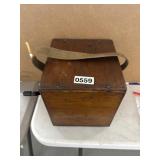 Wooden Hand-Crank Device with Strap