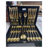 Wm Rogers & Sons Gold-Plated Flatware Set