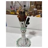 Nippon Hat Pin Holder With 12 Hat Pins