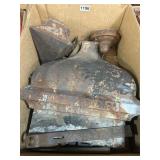 Box Lot of Rusted Metal Items