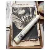 Ephemera and Artwork Lot