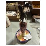 Vintage Hatpins With Floral Holder