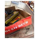 Box Lot of Model Train Accessories