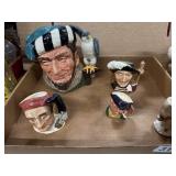 4 Royal Doulton Porcelain Toby Jugs