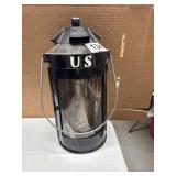 Metal Lantern with plastic Panel