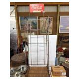 Coca-Cola Wire Display Rack with Sign
