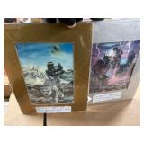 2pc Edward Beard Signed Artwork