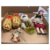 Vintage Dolls and Clogs Lot