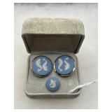 Wedgwood England Pisces Cufflink Set