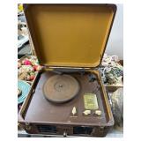 Vintage Portable Record Player and Radio