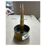 Trench Art Brass Piece, 8 Inches Tall