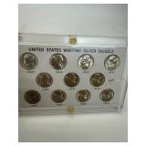 United States Wartime Silver Nickels Set