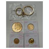Gold-Plated Coins and Key Rings