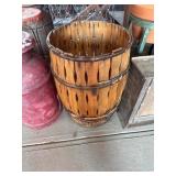 Wooden Basket with Bentwood Bands