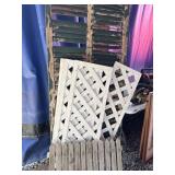 Weathered Wood Panels and Lattice Set