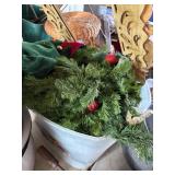 Artificial Holiday Wreaths With Ornaments