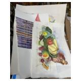 Watercolor and Lithograph Prints