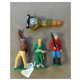 Four Hand-Painted Figurines