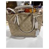 Coach Signature Handbag With Strap