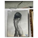 Framed Black-and-White Nude Photograph
