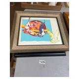 2-Piece Framed Art Lot With Prints