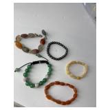 Stone and Bead Bracelets