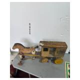 Wooden Horse-Drawn Cart Toy