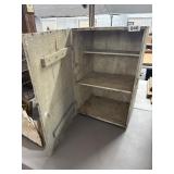 Wooden Storage Cabinet with Two Shelves