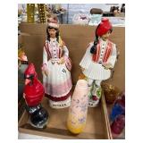 Decorative Decanters and Art Glass Vase