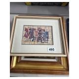 Framed Artwork Featuring Religious Themes