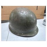 Military Helmet With Green Finish