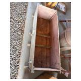 Wooden Rectangular Storage Crate