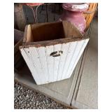 White Wooden Box with Handle